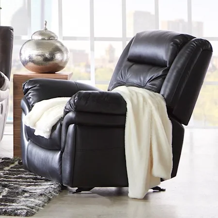 Casual Recliner with Contrast Stitching
